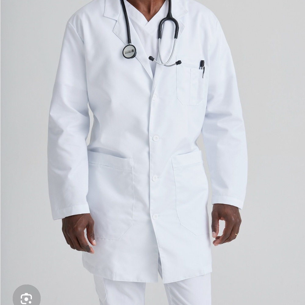 Barco Uniforms Men's White Professional Coat - Picture 2 of 7